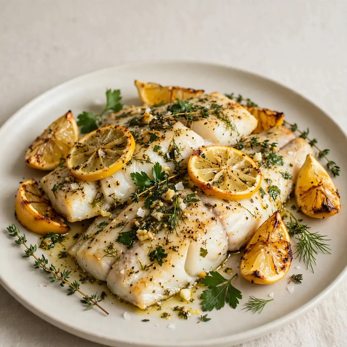 Baked Lemon Herb Cod