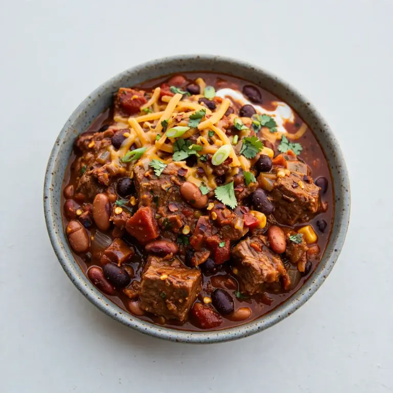 Beef And Bean Chili (Award-Winning)