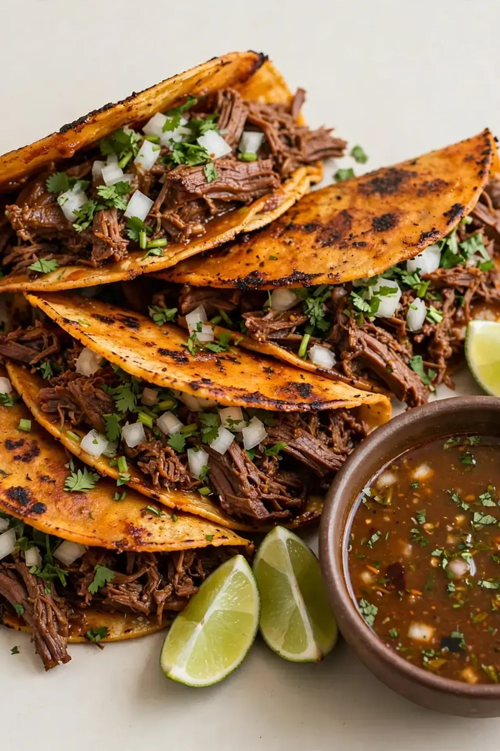Beef Birria Tacos with Consommé