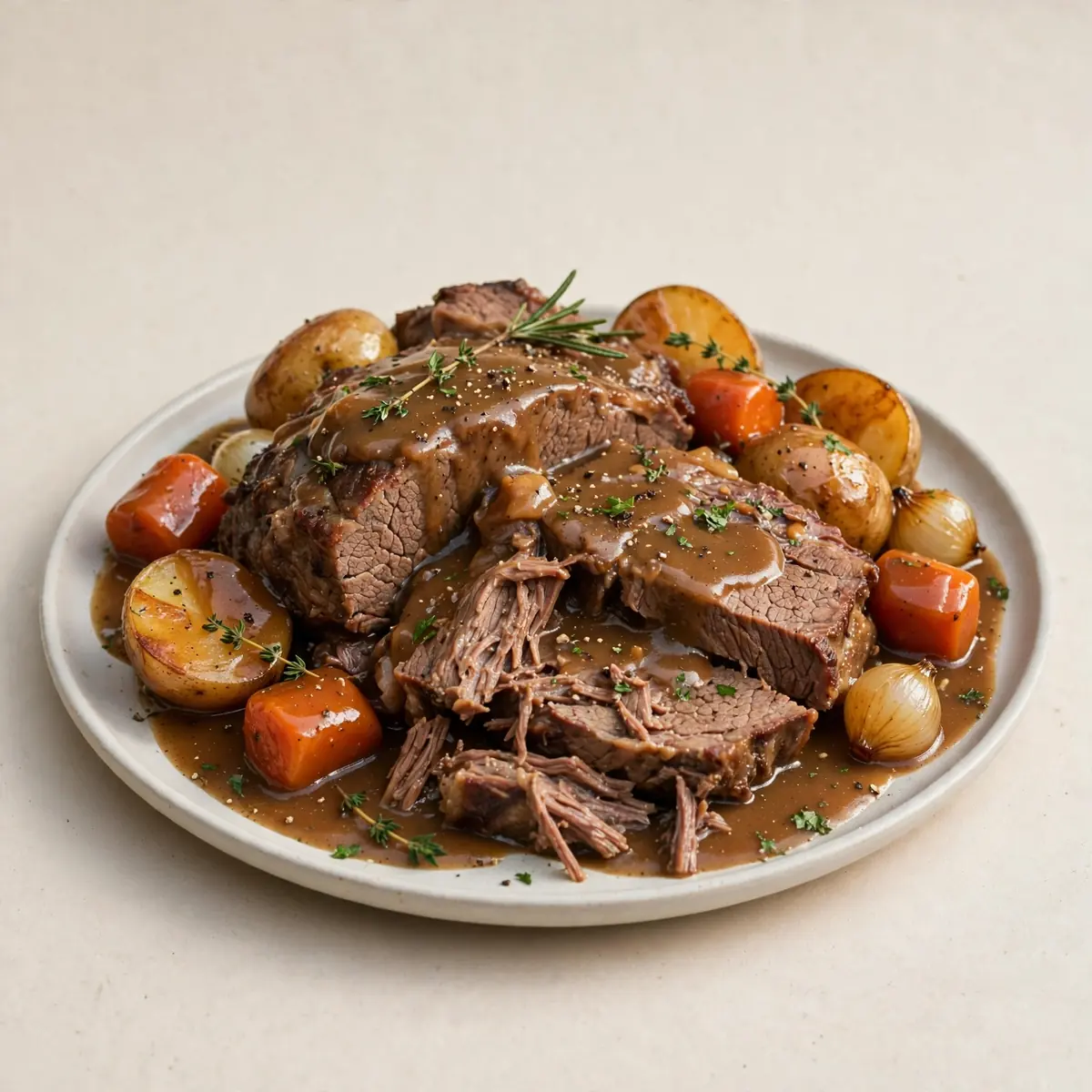 Classic Beef Pot Roast With Gravy