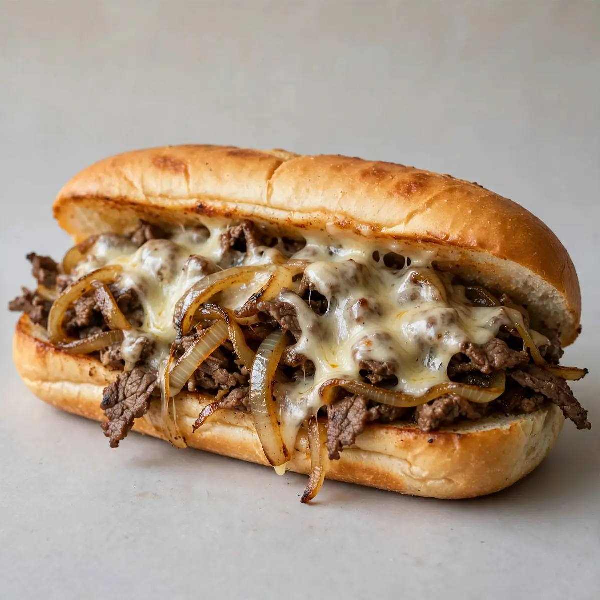 Classic Philly Cheesesteak Sandwich