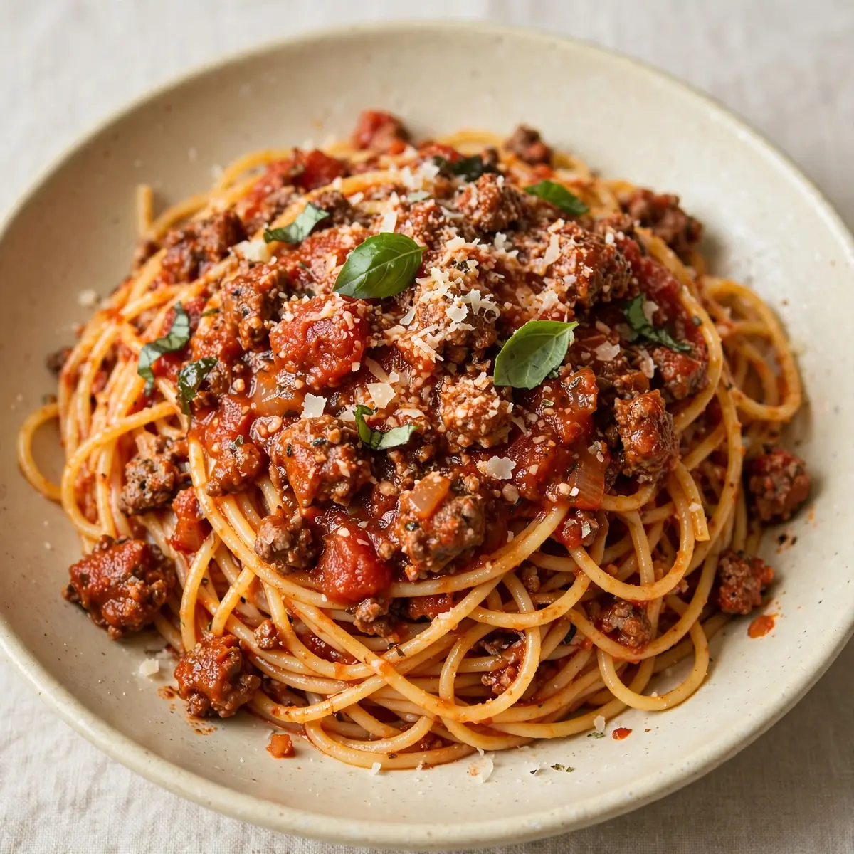 Classic Spaghetti With Meat Sauce