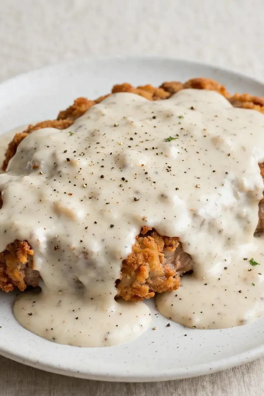 Country Fried Steak with White Gravy