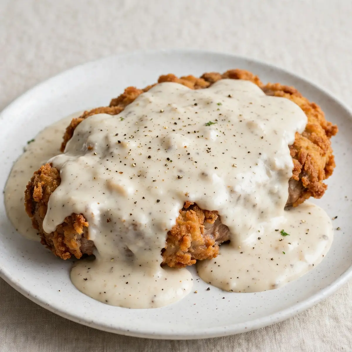 Country Fried Steak With White Gravy