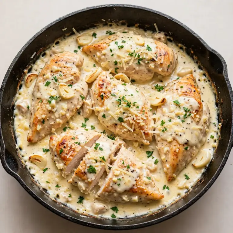 Creamy Garlic Parmesan Chicken Skillet