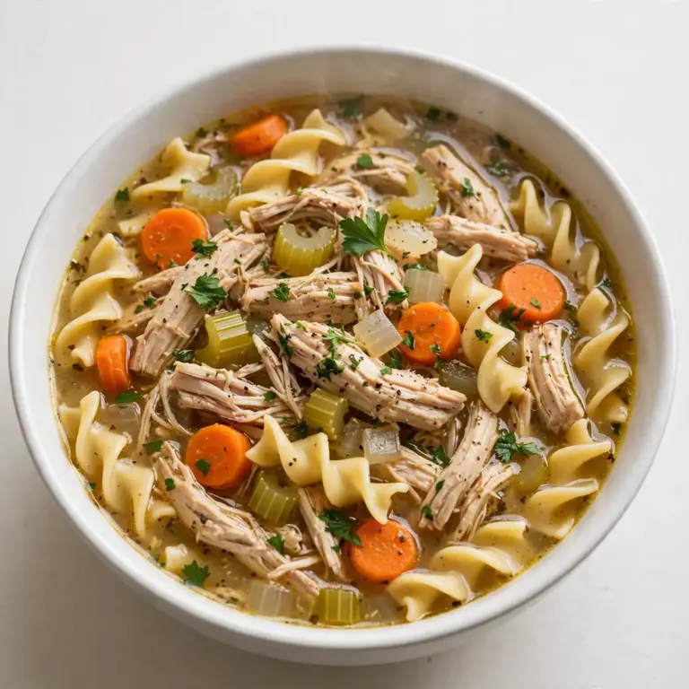 Crockpot Chicken Soup With Noodles