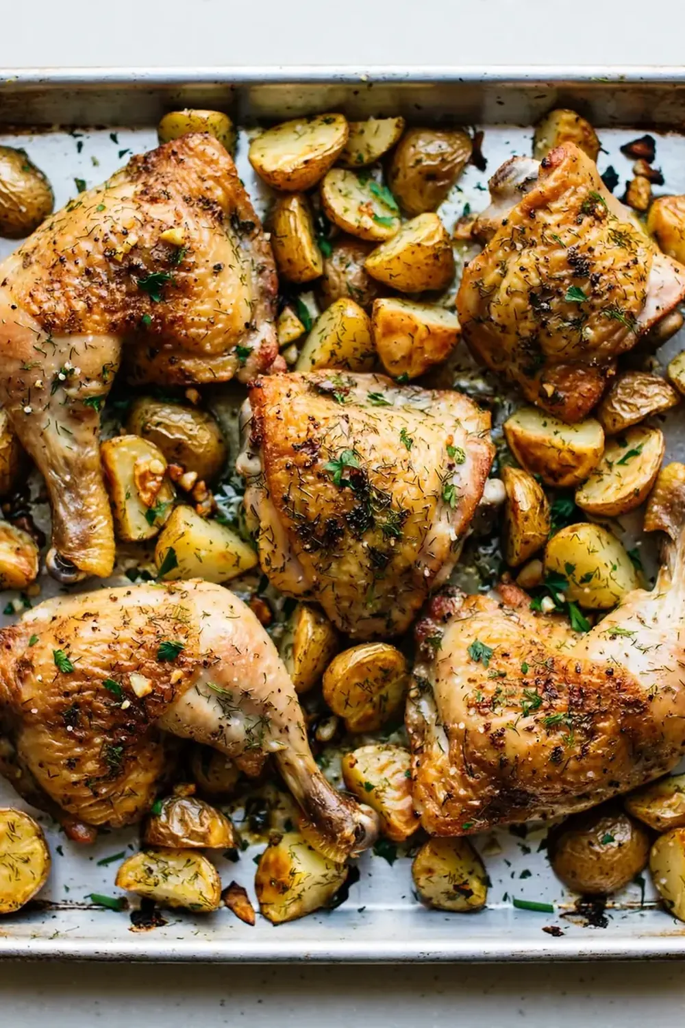 Sheet Pan Ranch Chicken and Potatoes