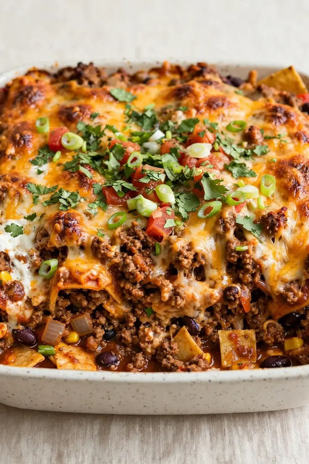 Ground Beef Enchilada Casserole