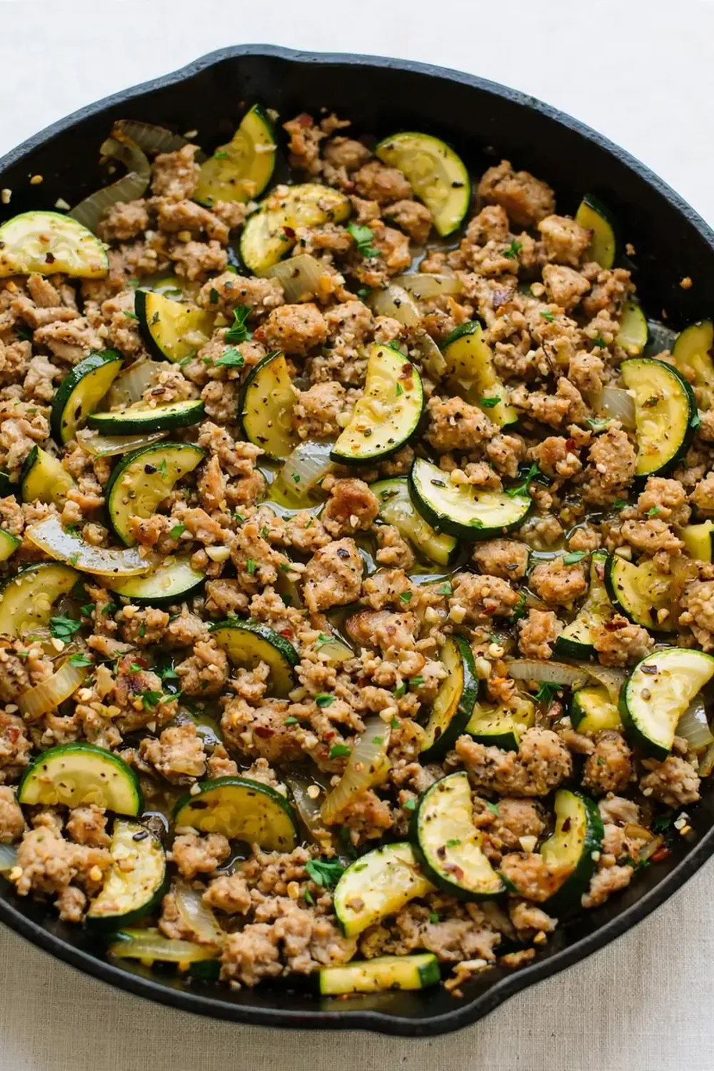 Ground Turkey and Zucchini Skillet