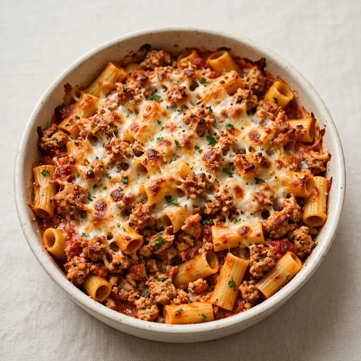 Ground Turkey Pasta Bake