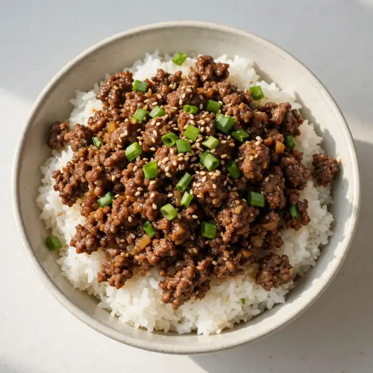Korean Ground Beef Bowls