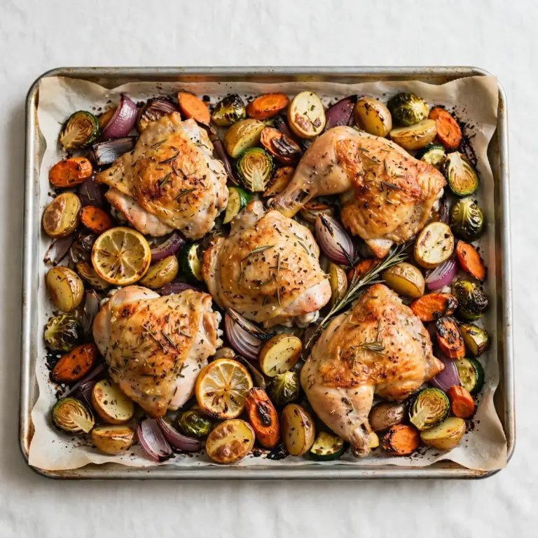 Sheet Pan Chicken and Veggies Busy Night Shortcut