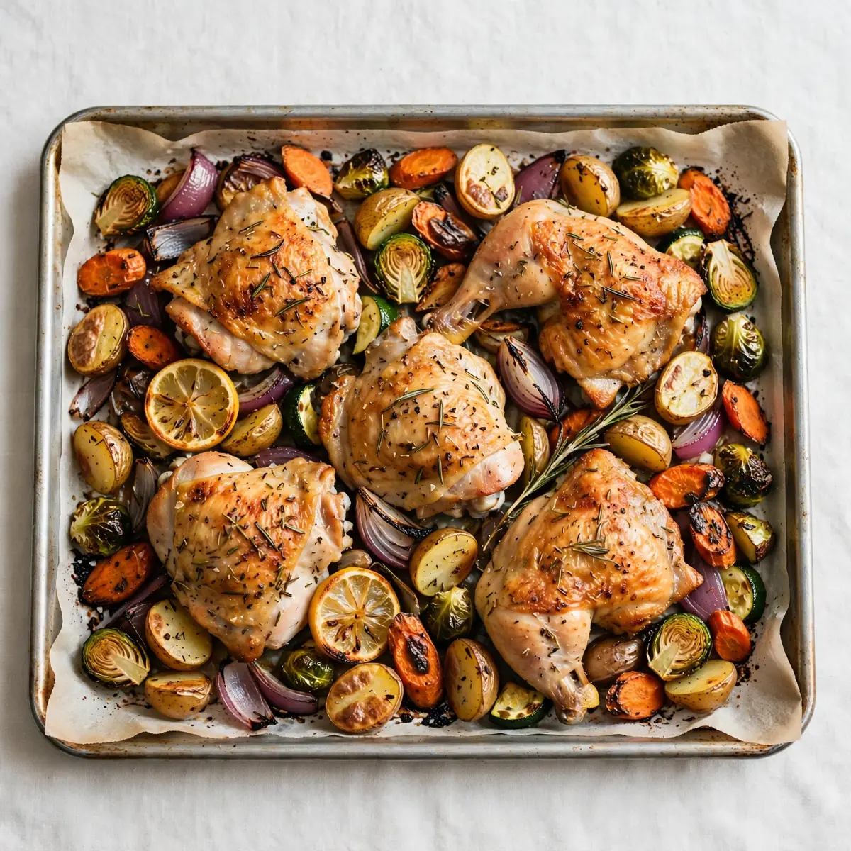 Sheet Pan Chicken and Veggies Busy Night Shortcut